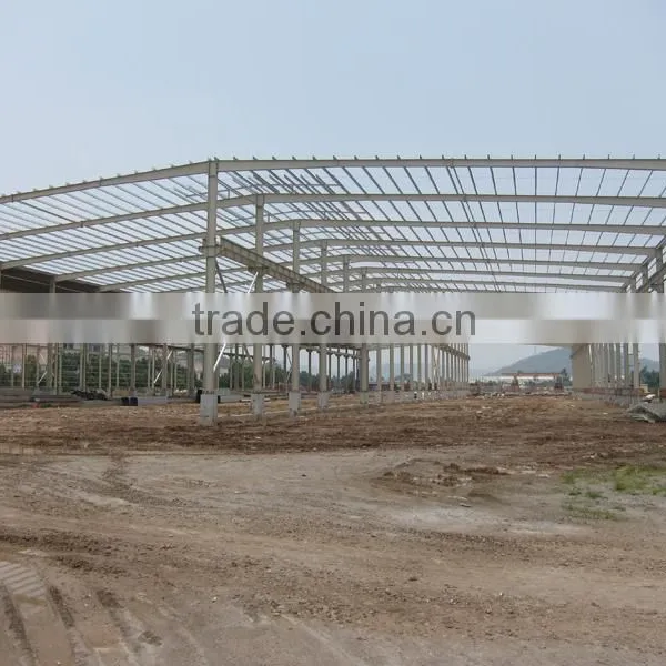 Ivory White Pre-engineered Iron Structure Warehouse photo-2