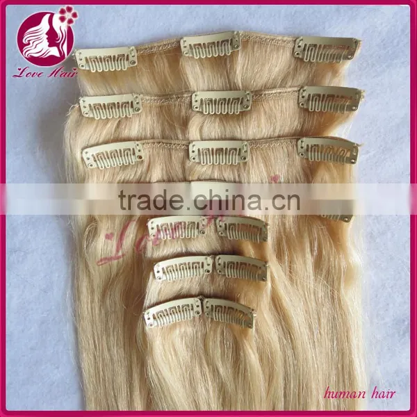 6A Brazilian Remy Virgin Human Hair and Straight Factory Price Clip in Hair Extension photo-4