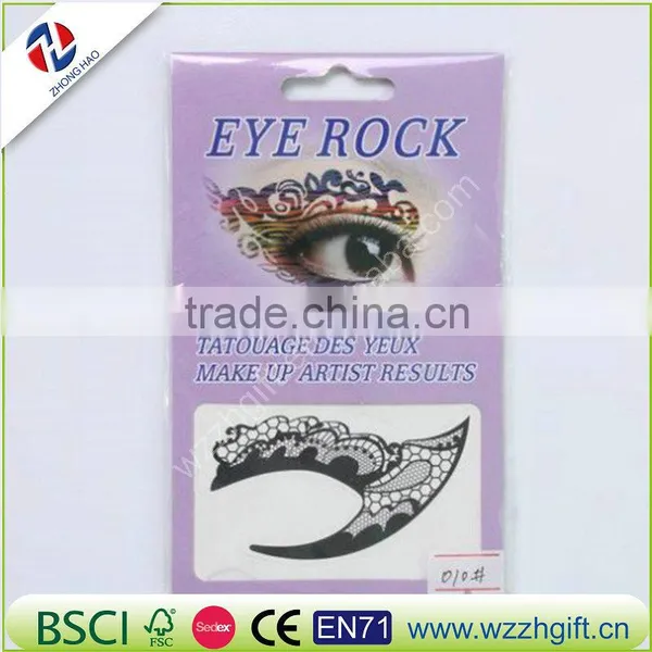 Charming Eye Art Tattoo Temporary Stickers Eye Liner DIY Decorations 6 Designs Chosen photo-3