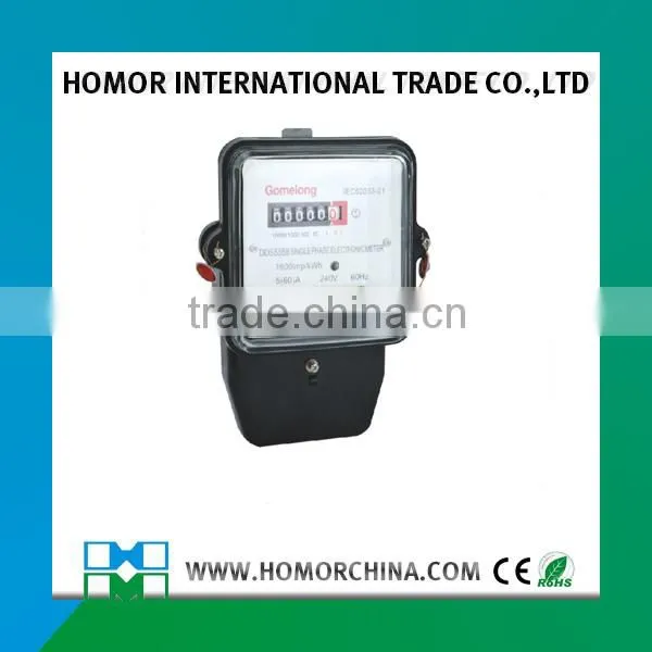 Single Phase Three Wire Electronic Socket Active Energy Meter photo-3