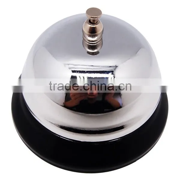 Table Call Bell in Silver Plated Cover With Colorful Painted Base photo-2