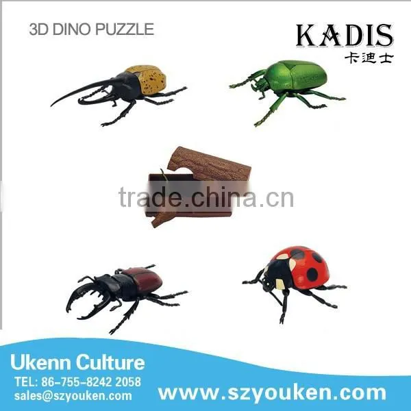 Wholesale the First Generation of Assembling Insect Kids Toys 3d Animal Puzzle Toys photo-6