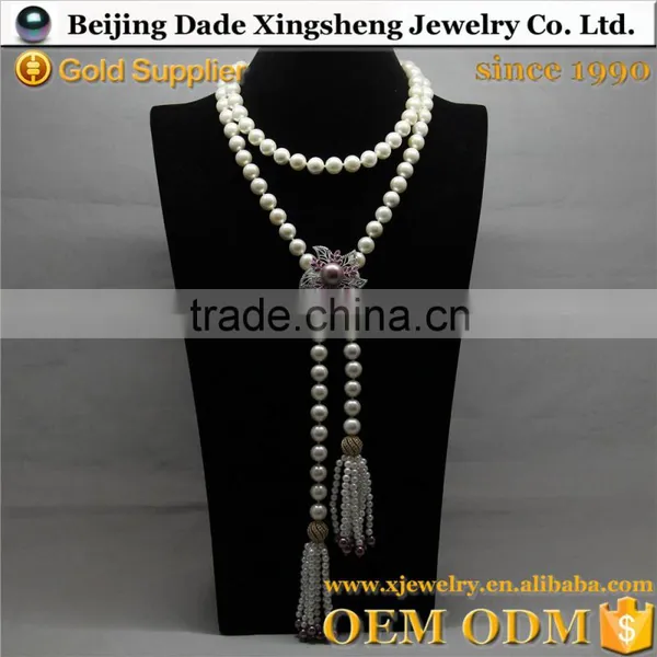 Professional Custom Wholesale Shell Pearl and Chain Choker Necklace photo-3