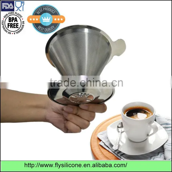 Hand Drip Clear Coffee Permanent Stainless Steel Coffee Filter photo-4