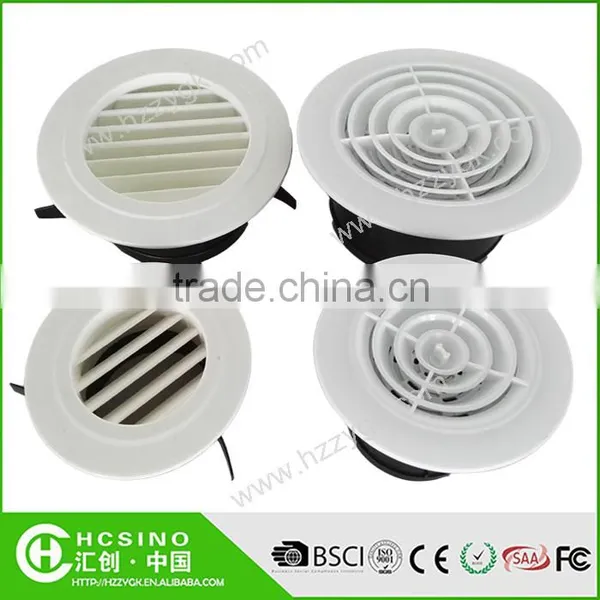 ABS Plastic Round Disc Dampers Ceiling Louver Air Diffusers photo-3