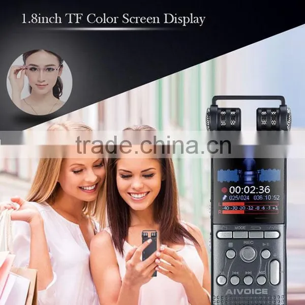 2016 New Arrive Rechargeable Polymer Lithium Battery Digital Voice Recorder With MP3 Player, 1.8 TF Color Screen