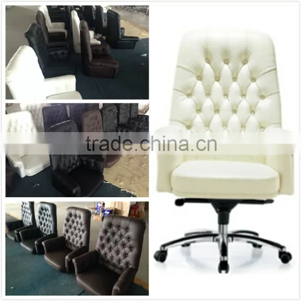 Popular Classical Italian Design Leather Executive Office Chair Manager Chair Office Furniture photo-3