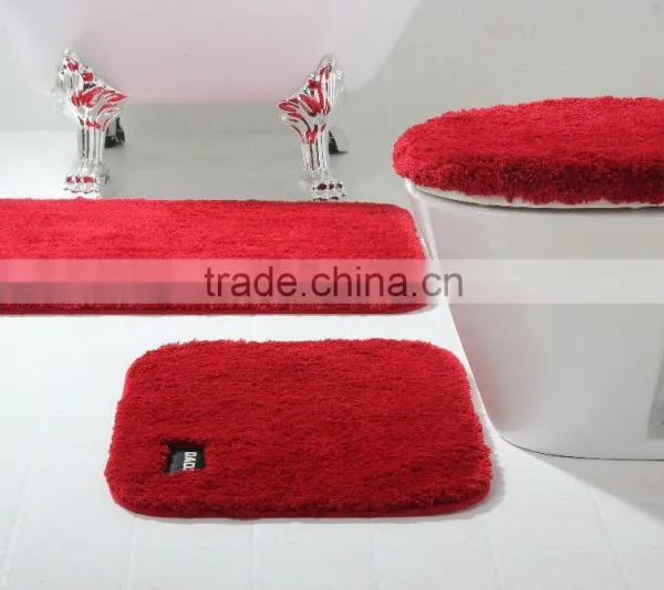 Bathroom 3-piece Set Rug Mat Waterproof Bathroom Carpet photo-4