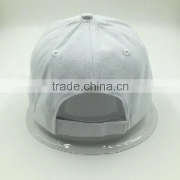 100% Cotton Custom Design White Color Baseball Cap With Embroidered Logo photo-3