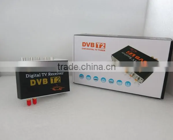 HD Double Tuner Car DVB-T2 Digital TV Receiver H.264 MPEG-4 Speed Can Reach 120-150km/h Use for Thailand Columbia Russia Etc. photo-5