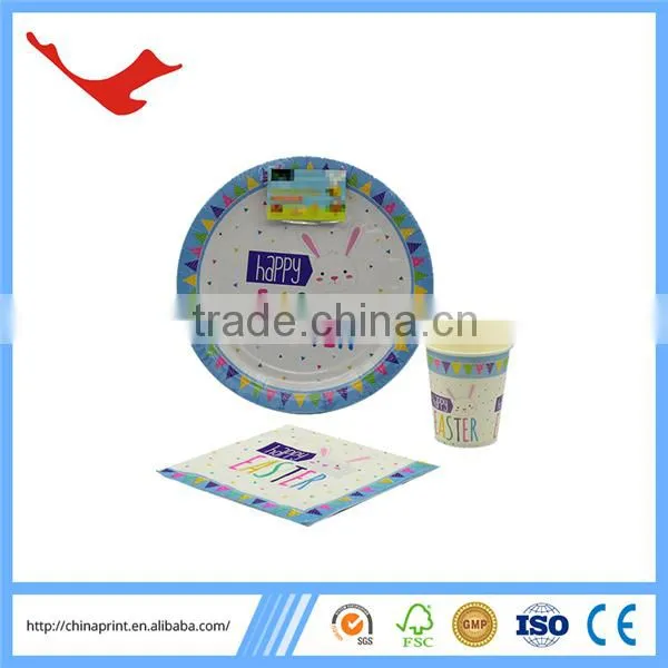 010 Disposable Party Kits With Paper Cup Paper Plate Napkin photo-6