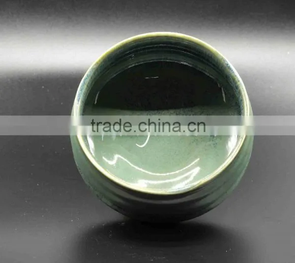 High Quality Handmade Green Glazing Ceramic Matcha Bowl photo-2