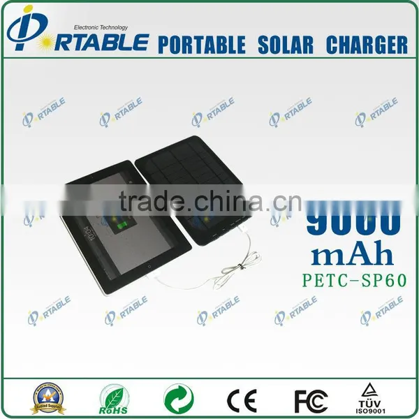 Solar Power Residential 9000mah Solar Power Bank Charger for Outdoors photo-3