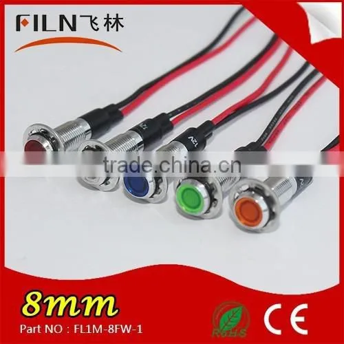 10mm 12V Green Color Led Indicator Lamp for brighting lights