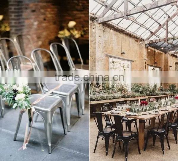 Colorful Fashion Stacking Dining Metal Chair photo-5