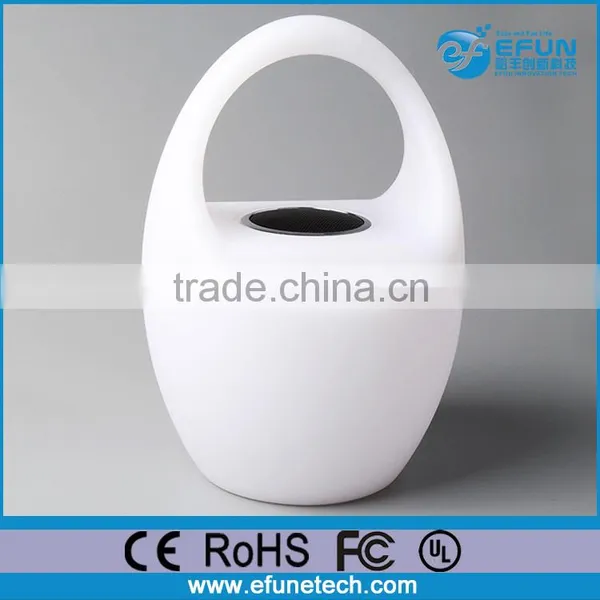 Portable Battery Operated Rgb Color Changing Outdoor Bluetooth Speaker With Led Light photo-2
