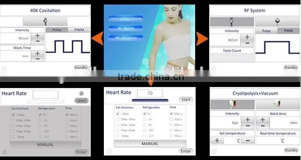 Vertical Low Price Professional Multifunction Cavitation RF Cryolipolysis Machine Body Contouring photo-3