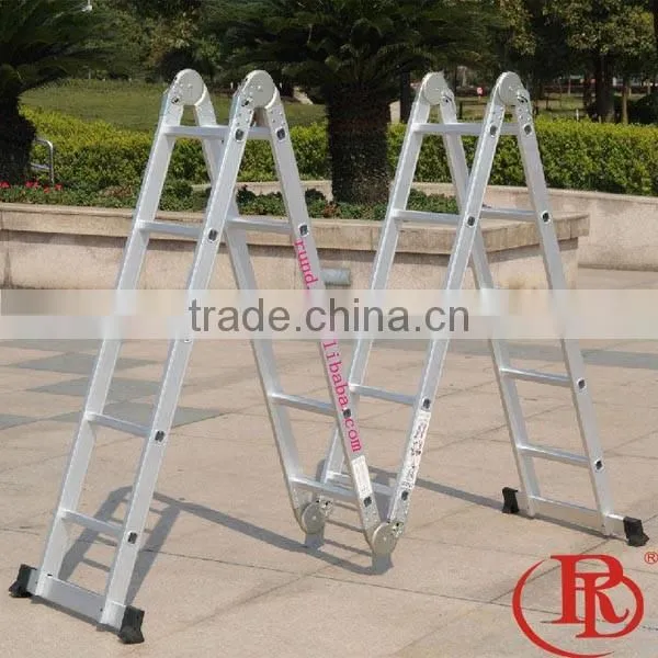 RD Telescopic Metal Pipe Aluminum Loft Ladder photo-2