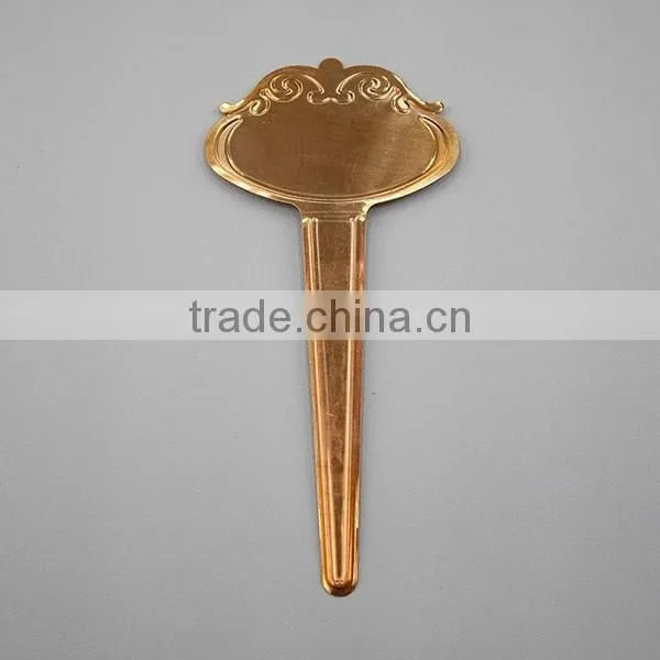 17cmL Gardening Marker Pen With Ornamental Copper Plant Label Metal Label photo-3