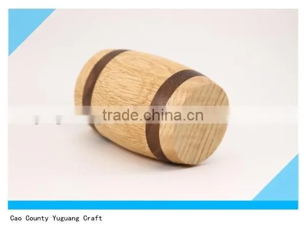 Small Pine Wooden Barrel for Packing Glass Candle Holder photo-4