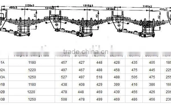 Cantilever Bogie Suspension For Trailer photo-3