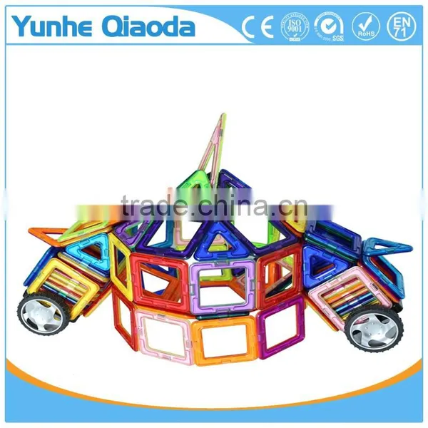 Creative Kids DIY Toy Educational Magnetic Bulding Solid Plastic Block photo-4