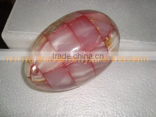 Most Amazing CUSTOM DESIGN AND SIZE Handemade Good Price ONYX EGGS HANDICRAFTS photo-2
