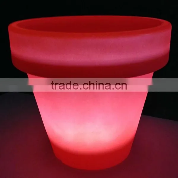 Glow in the Dark Color Change Planter for Home Hotel Garden Decoration photo-4