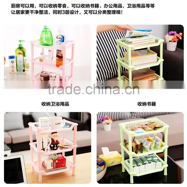 N230 High Quality Multifunctional Bathroom Plastic Triangle Storage Rack photo-5