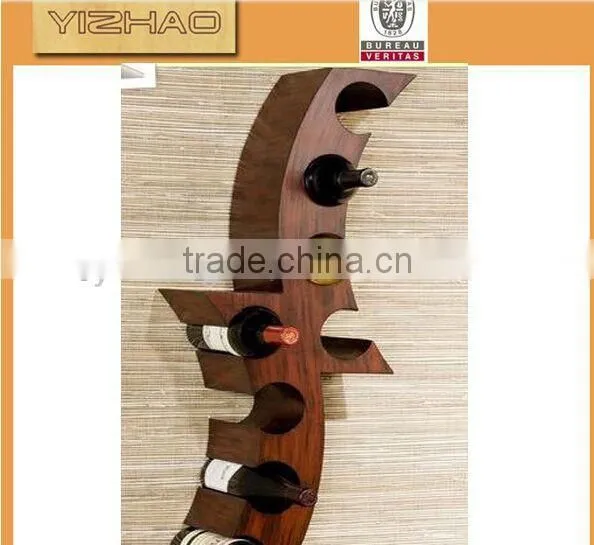 Custom Design Wooden Red Wine Holder, Single Wooden Wine Rack, Wine Rack