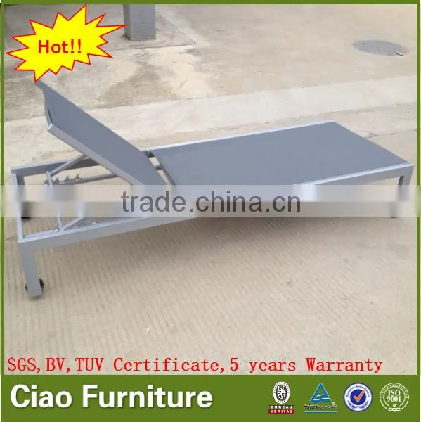 Stackable Outdoor Aluminum Adjustable Chair Chaise Lounge photo-5
