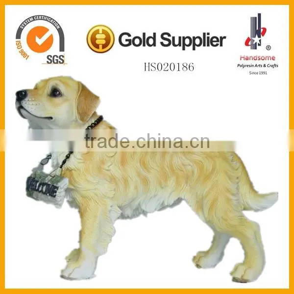 Resin Garden Dog Figurines Decoration