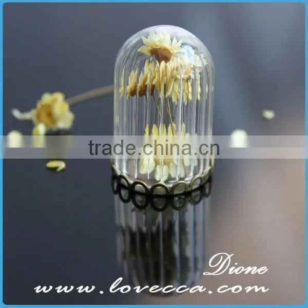 Mini Glass Decoration Bottle Charms for Necklace Pendants Wish Pendant Tube Bottle Vial photo-3