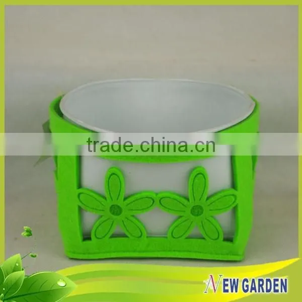 Home Furniture Flannelette And Iron Decorative Table Top Flower Vases photo-4