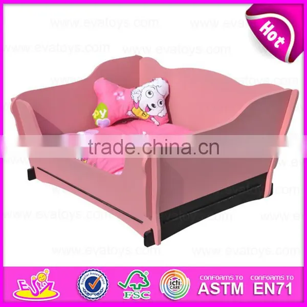 2015 Comfortable Wooden Dog Bed,Wholesale High Quality Luxury Pet Dog Beds,Hot Sale Rectangle Wooden Dog Beds W06F004B photo-2