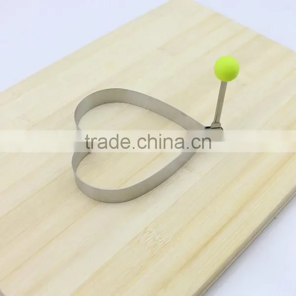 Hot Selling Novelty Cook Fried Egg Pancake Stainless Steel Heart Shaper Mould Mold Kitchen Tool Rings photo-3