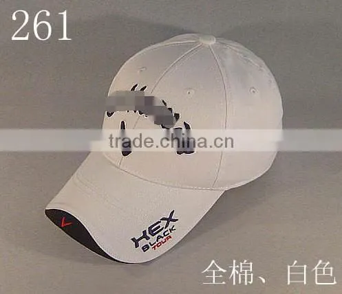 Custom Embroidered Logo Cotton Material Golf Cap photo-2