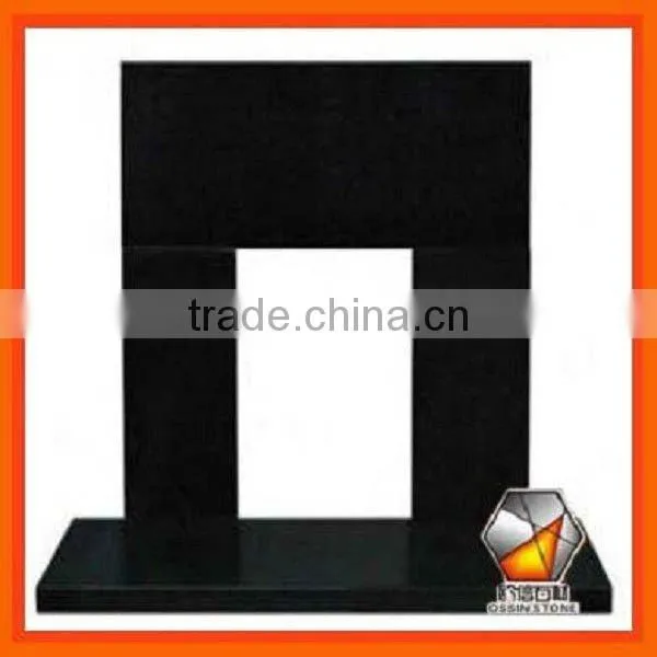 High Polished Edges Black Granite Panels & Hearths