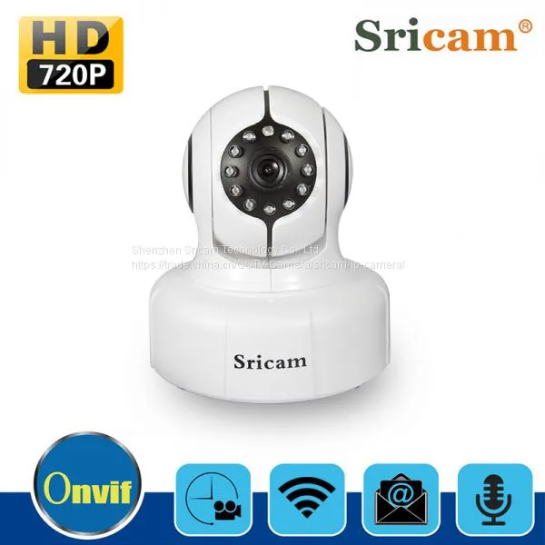 Sricam SP011 720P HD Megapixel P2p ip Camera Wifi Wireless Romote Control Two Way Audio ip Camera