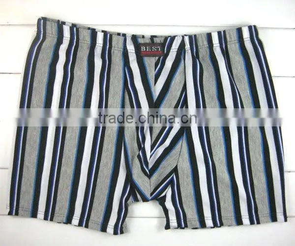 Fashion Geometry Stripe Men Underwear High Quality Bamboo Fiber Men Boxer Briefs photo-2