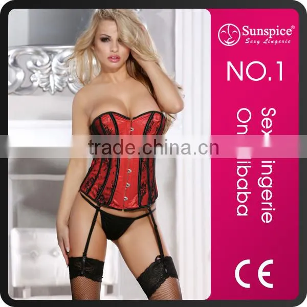 China Wholesale Sunspice Hot Sale Corset Back Lacing up Mature Women Sexy Lingerie Corset photo-3