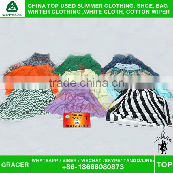 Low Price Good Quality Women Cotton Skirt Premium Used Clothing photo-4