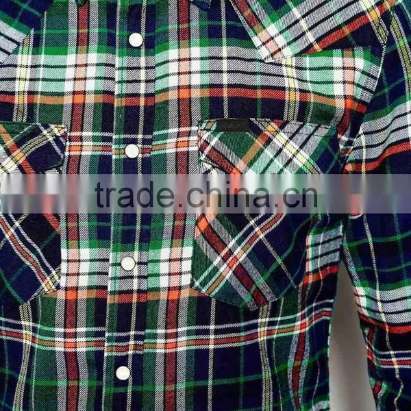 Chinese Manufacture Mens Stylish Check Shirt Bulk Sale photo-3