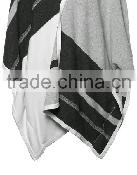 Women Knitted Pattern Fashion Cashmere Poncho Shawl photo-2