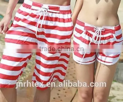 Hot Sale Custom Printing Couple Beach Shorts Made in China photo-5