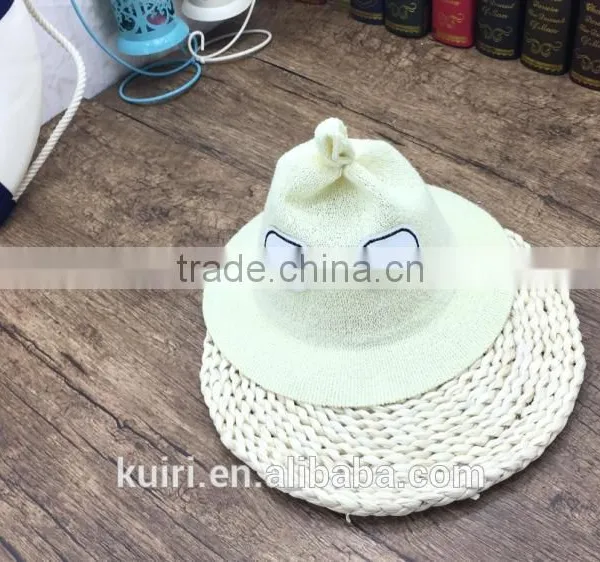 Cute Style Monster Funny Kids Sunhat Child Boy and Girls Outdoor Straw Hat Caps photo-3