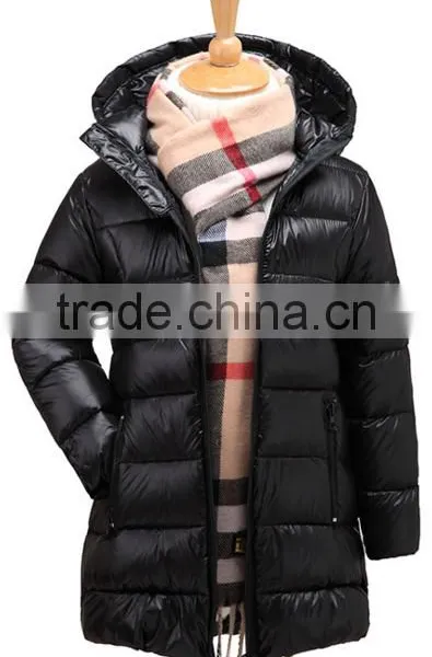Wholesale Custom High Quality Girls Long Duck Filled Winter Waterproof&windproof Warm Down Coat photo-2