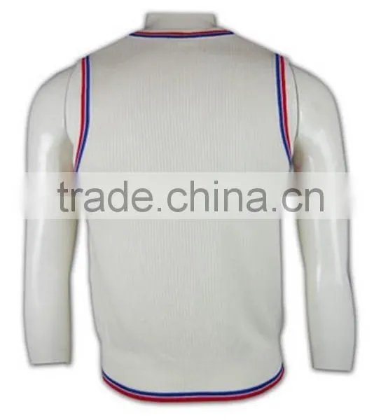 ISO9001/BSCI Manufature Slim Fit Unisex Embroidery Logo Cardigan Vest photo-4