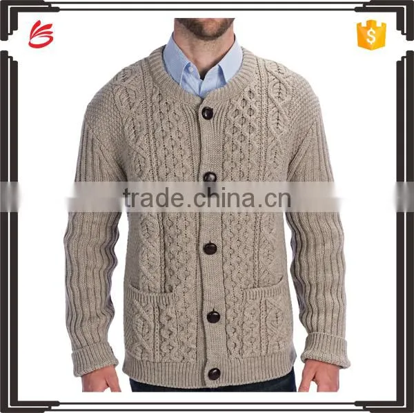 Mens Fashion Thick Sweater Stand Collar Knitting Plain Cashmere Pullover,Sweater photo-5