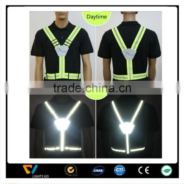 High Visibility V Shape Assorted Color Warning Reflective Safety Vest Belt photo-4